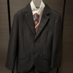 美品】式典用170 墨黒グレーチェック ワンダーファクトリー 卒服5点