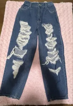 WEGO デニムパンツ ジーンズ ダメージ