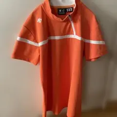 DESCENTE GOLF ハーフジップシャツ オレンジ Mのサムネイル