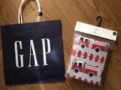 80cm ギャップ gapbaby ロゴ 新品 長袖 パジャマ 上下セット 消防
