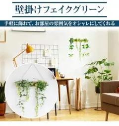 フェイクグリーン 壁掛け 吊り下げ 空間装飾 癒し エアプランツ ポトス