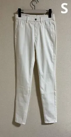 新品　UNIQLO ユニクロ　レギンスパンツ　Sサイズ　ホワイト　ストレッチ