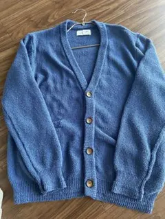 Right-on Nangthy dog ニットカーディガン 青