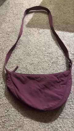 ナイロン製パープルハンドバッグ