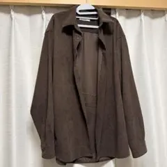 SENSE OF PLACE ブラウン コーデュロイシャツ M