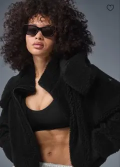 Alo Yoga Foxy Sherpa Jacket - Black xs