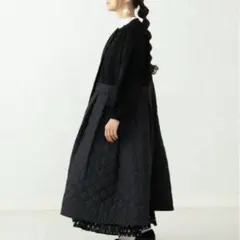 カロリナグレイサー♡キルティング　ロングコート　黒