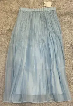 grove ツイーディチェックオーガンジースカート