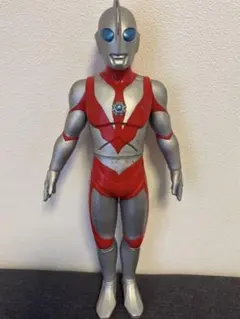 ウルトラマン フィギュア ソフビ レトロ 当時物 シルバー塗装剥げ　ダメージ有