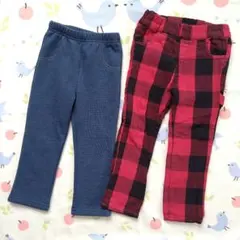 95cm　裏起毛　長ズボン　ムージョンジョン