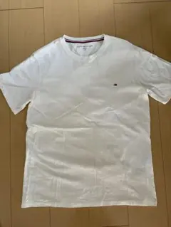 トミーヒルフィガー TOMMY 刺繍 ロゴ ワンポイント 半袖 夏 白 Tシャツ