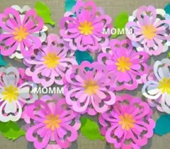 重ね桜壁面飾り　4月飾り　３月飾り　入学式壁面飾り　入園式飾り　卒業式　卒園式