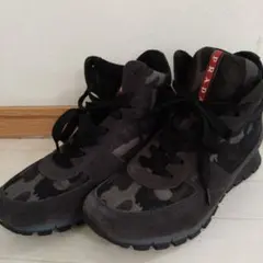 PRADA カモフラージュ ハイカットスニーカー 5.5　プラダのサムネイル