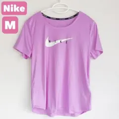 NIKE ナイキ DRI-FIT ランニング Tシャツ 半袖 紫 パープル Mのサムネイル