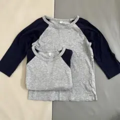 無印良品 ＊ ラグランカットソー 110 2枚