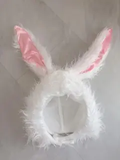 ウサギ耳 フェイクファー帽子 ハロウィン