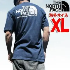 ノースフェイス Tシャツ メンズ 半袖 ネイビー 海外XL 日本3L相当 tb
