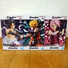 NARUTO Grandistaナルト&うちはサスケ&春野サクラフィギュアセット