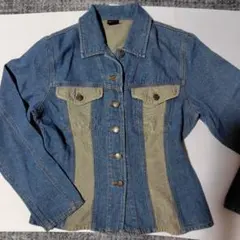 デニムジャケット　Ｇジャン 昭和レトロ　古着　羽織　通学　通勤　旅行　キャンプ