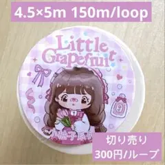 海外マステ 人物マステ 和紙 小柚子 食物 1ループ おすそ分け 切り売り