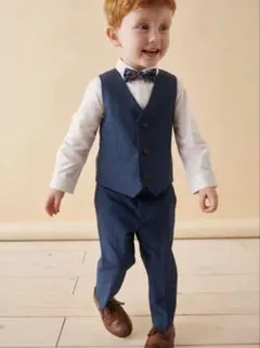 NEXT フォーマルスーツ 男の子 ベストセット 青 116cm 5〜6歳