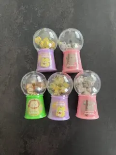 動物キャラクター消しゴム5個セット
