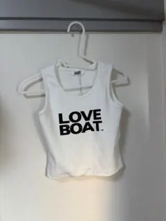 【新品タグ付き】LOVE BOAT ラブボート タンクトップ ホワイト ロゴのサムネイル