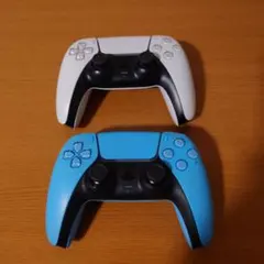 チ*キ様 【ジャンク】PS5 デュアルセンスコントローラー ホワイト/ブルー