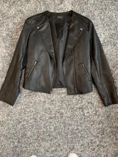 コムサイズム　COMME CA ISM 黒レザージャケット サイズ9