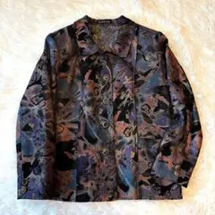 ヴィンテージ　ジャケット　レトロ　昭和　お洒落なボタン　レディース　古着