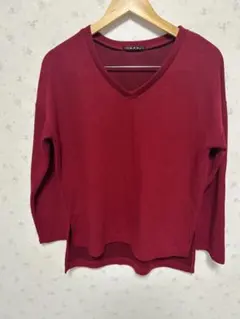 INGNI Vネックニット 長袖 ボルドー