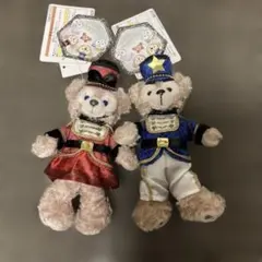 タグ付き　ダッフィー ＆シェリーメイ　ぬいぐるみバッジ　くるみ割り人形のサムネイル