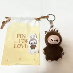 イニシャル ラブブ ぬいぐるみペンダント『L』