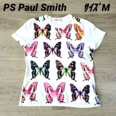 PS Paul Smith☆サイズM☆蝶プリント☆コットン100%☆Tシャツ