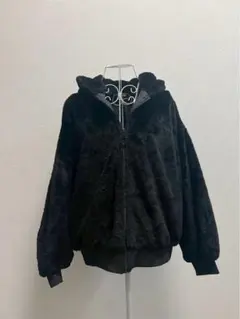 fun ファン アウター ファー　ブラック　フリーサイズ