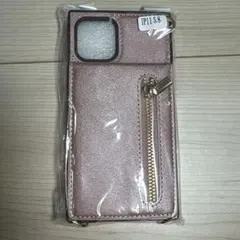 iPhone 11 Pro 用ファスナー付きケース シャインピンク