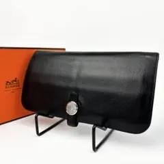 HERMES エルメス ドゴン エトゥープ 長財布　シルバー金具のサムネイル
