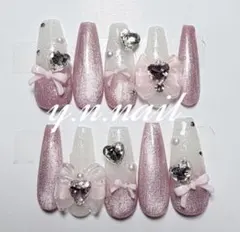 ネイル　韓国 量産型 フレンチガーリー スナ系 地雷系 ワンホン マグネット