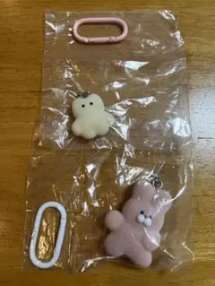 猫原商店の愉快な仲間たち マスコットフィギュア うさぎ まめねこ 2点セット