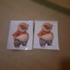 柴犬お腹シール 2枚セット