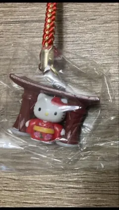 金沢限定ご当地ハローキティ根付ストラップ（石川県限定／着物キティ）【新品未開封】