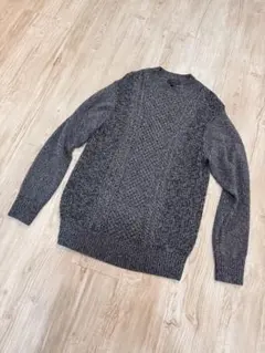 EDIFICE ビエラヤーン モックネック セーター ニット ケーブル編み