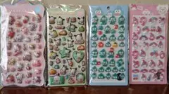 ボンボンドロップ 風 空気シール シール ぷっくり 4種セット ポチャッコ