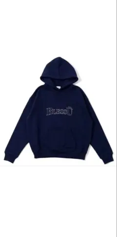 BlessÜ ネイビー パーカー