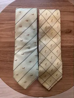 Aquascutum シルク ネクタイ 2本セット