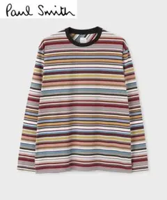 定価2.2万Paul smith ポールスミス カットソー マルチストライプ Lのサムネイル