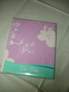 テーブルクロス　ピンク　花柄　綿100%　撥水加工　130×170cm