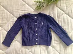 RALPH LAUREN ネイビー カーディガン 9M