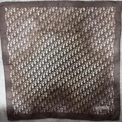 Christian Dior シルク スカーフ ブラウン