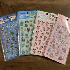 ディズニー ピクサー ぷくぷくシール 4枚セット